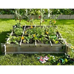 Castorama Carré Potager Hillhout 100 X 100 X H.20 Cm