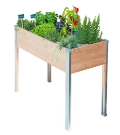 Castorama Carré Potager Sur Pieds Mon Petit Potager Design GM 100 X 45 X H.80 Cm