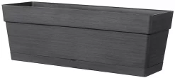 Castorama Jardinière à Réserve D'eau Deroma Save R Anthracite 49 X 17 X H.17 Cm
