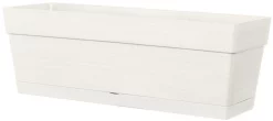 Castorama Jardinière à Réserve D'eau Deroma Save R Blanc 49 X 17 X H.17 Cm