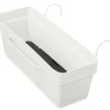 Castorama Jardinière à Réserve D'eau Plastique Deroma Like Blanc 49 X 28 X H.17 Cm