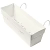 Castorama Jardinière à Réserve D'eau + Support Deroma Save R Blanc 49 X 29 X H.17.3cm