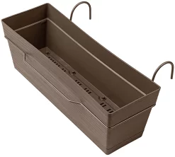 Castorama Jardinière à Réserve D'eau + Support Deroma Save R Camel 49 X 29 X H.17.3cm