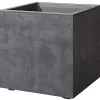 Castorama Jardinière Cube Millennium Deroma Anthracite 39 Cm