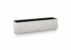 Castorama Jardinière Lechuza Color Gris Clair 80 X 19 X H.19 Cm