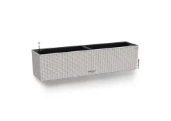 Castorama Jardinière Lechuza Cottage Gris Clair 80 X 19 X H.19 Cm