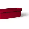 Castorama Jardinière Plastique Jardifer Cleo Rouge 50 X 19 X H.16 Cm + Support