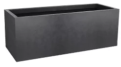 Castorama Jardinière Polypropylène EDA Basalt Up Anthracite 79,5 X 29,5 X H.29,5 Cm