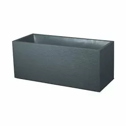 Castorama Jardinière Polypropylène Eda Graphit Anthracite 39 X 99 X H.43 Cm