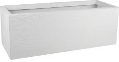 Castorama Jardinière Polypropylène EDA Graphit Up Blanc 79,5 X 29,5 X H.29,5 Cm