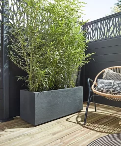 Castorama Lot Jardinière Volcania Et Bambou