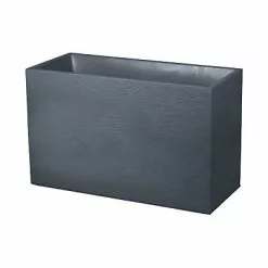 Castorama Muret Polypropylène Eda Graphit Anthracite 40 X 100 X H.60 Cm
