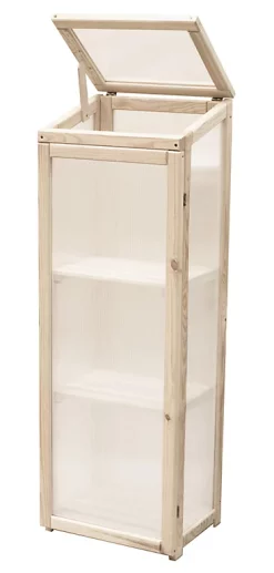 Castorama Serre De Balcon Bois Et Polycarbonate 40 X 30 X H.122,5 Cm