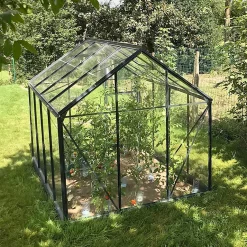 Castorama Serre En Verre Lams Allium Anthracite 4,90m²