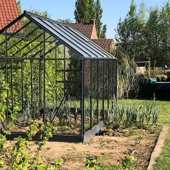 Castorama Serre En Verre Lams Allium Anthracite 7,30m²