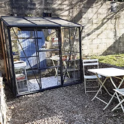 Castorama Serre En Verre Lams Melissa Anthracite 2,50m²