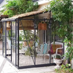 Castorama Serre En Verre Lams Melissa Anthracite 4,90m²