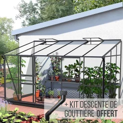 Castorama Serre En Verre Lams Melissa Anthracite 7,20m²