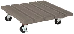 Castorama Support Roulant Pour Plante Roul'Bac Bois Taupe 40 X 40 Cm